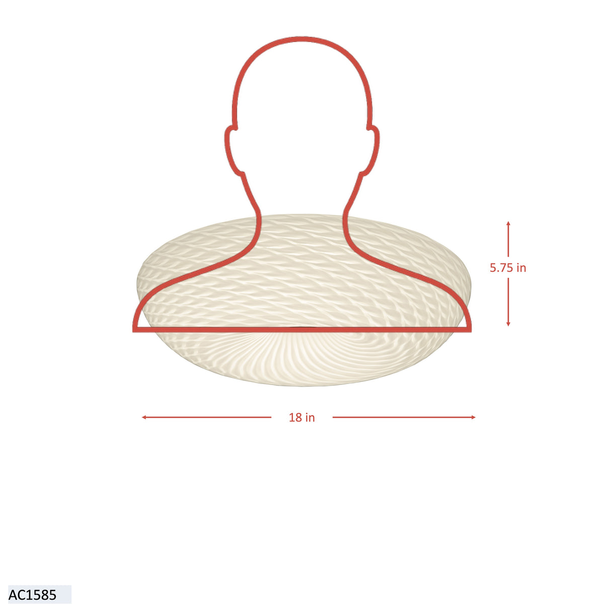 Swirled 3 Light Large Flush Mount