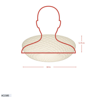 Swirled 3 Light Large Flush Mount