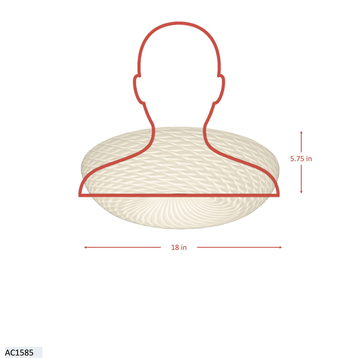 Swirled 3 Light Large Flush Mount