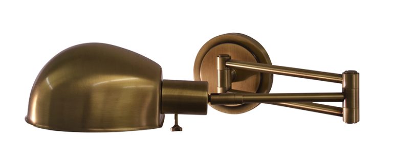 5-inch Addison Antique Brass Direct Wire Wall Swing Lamp