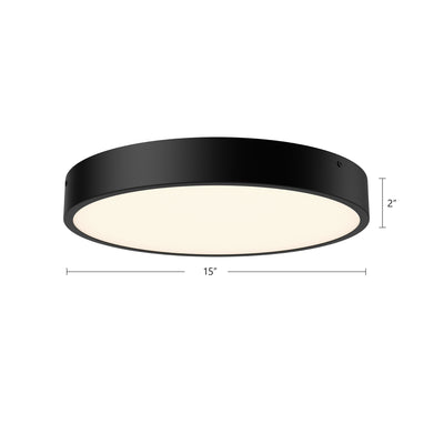 Adelaide 15-in Aluminum LED Flush Mount