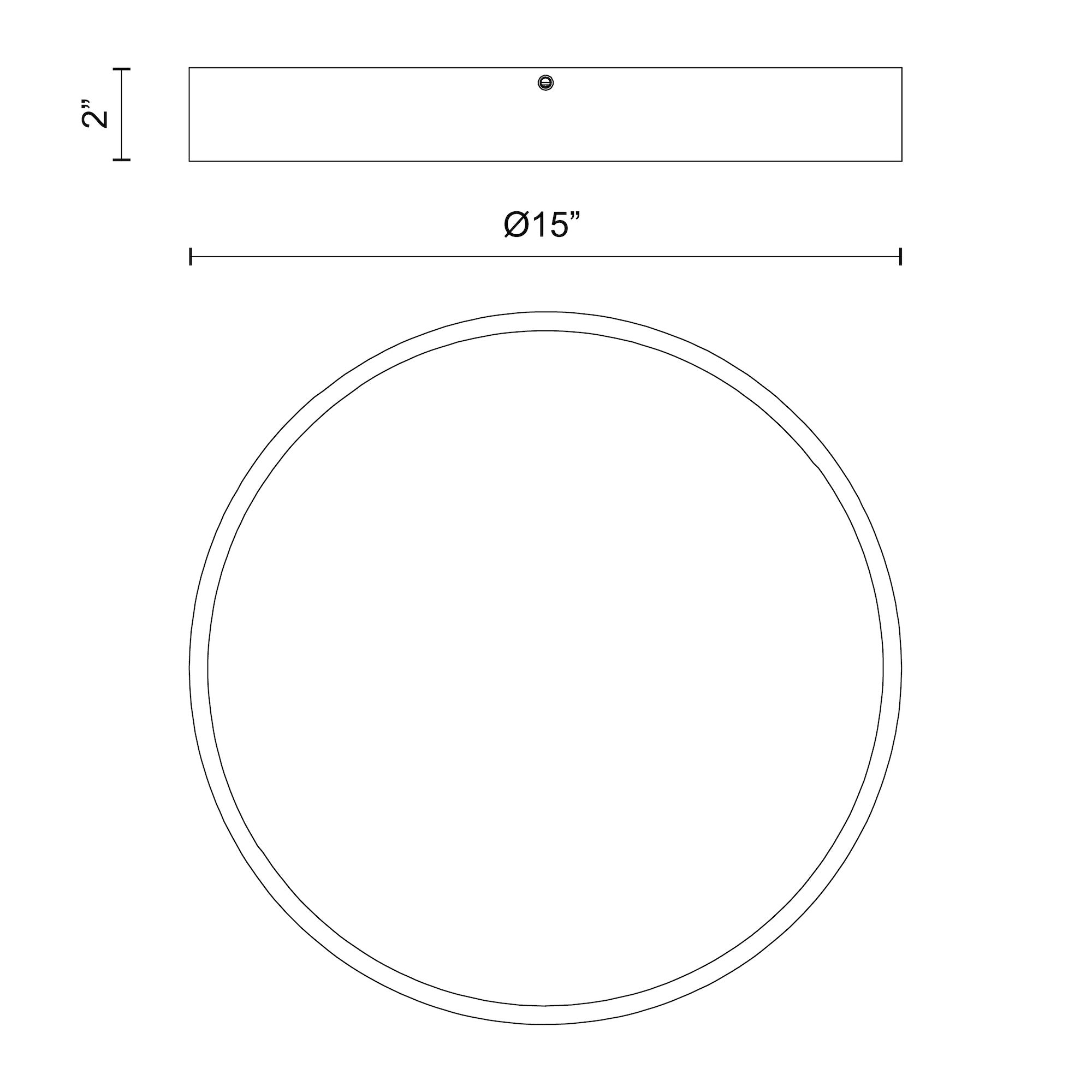 Adelaide 15-in Aluminum LED Flush Mount
