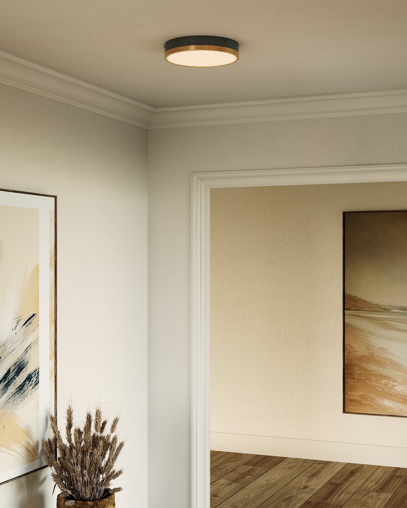 Adelaide 11-in Aluminum Flush Mount