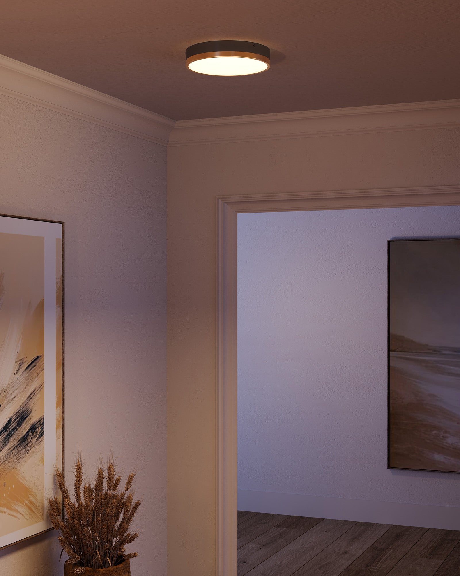 Adelaide 11-in Aluminum Flush Mount