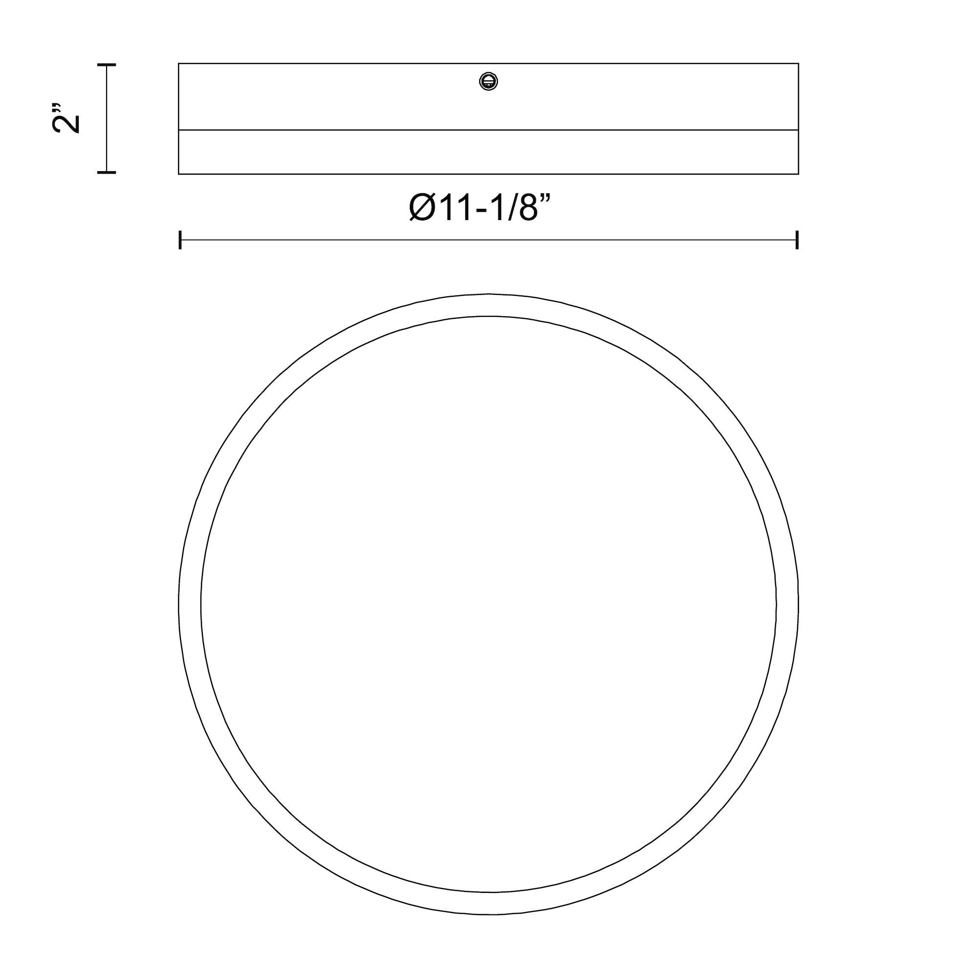 Adelaide 11-in Aluminum Flush Mount