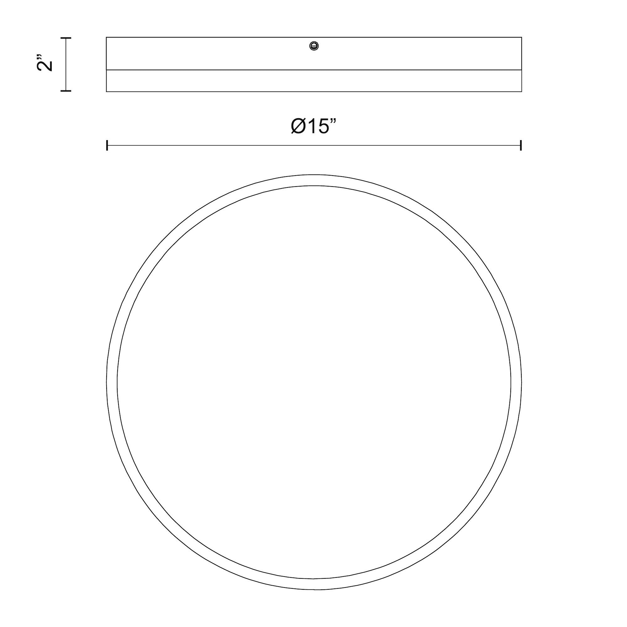Adelaide 15-in Aluminum Flush Mount