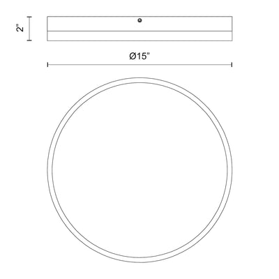 Adelaide 15-in Aluminum Flush Mount