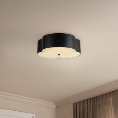 Adella 14-in Steel Flush Mount