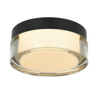 6-Inch Sand Black Sunspot Outdoor LED Flush Mount