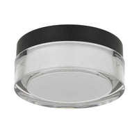 6-Inch Sand Black Sunspot Outdoor LED Flush Mount