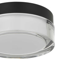 6-Inch Sand Black Sunspot Outdoor LED Flush Mount