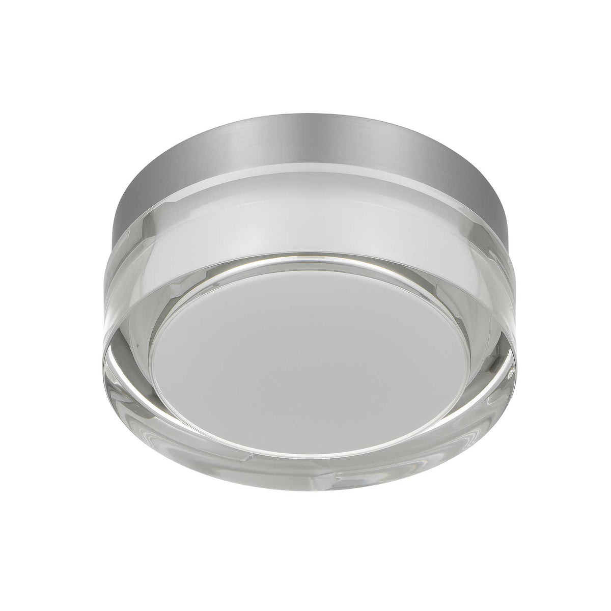 6-Inch Brushed Stainless Steel Sunspot Outdoor LED Flush Mount