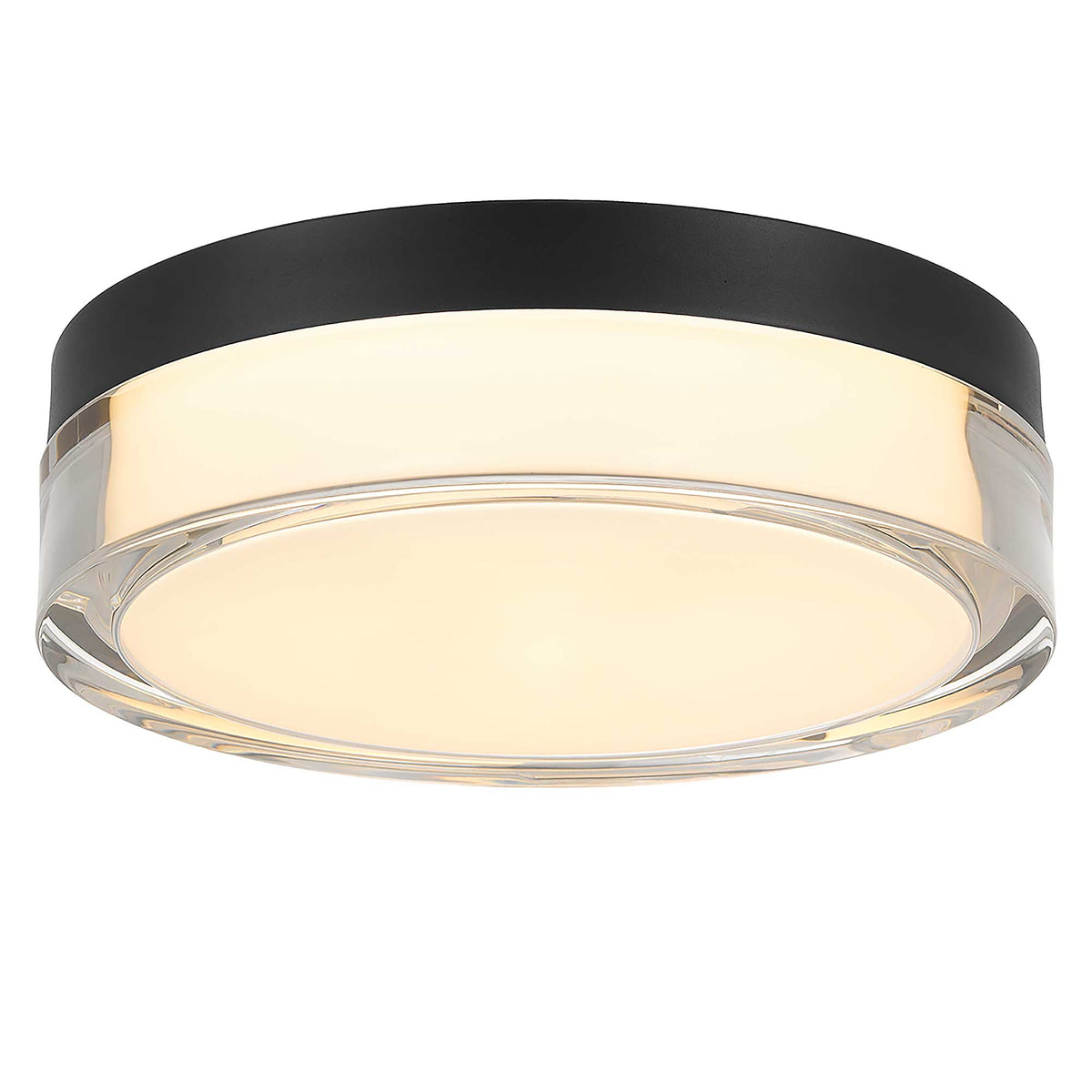 9-Inch Sand Black Sunspot Outdoor LED Flush Mount