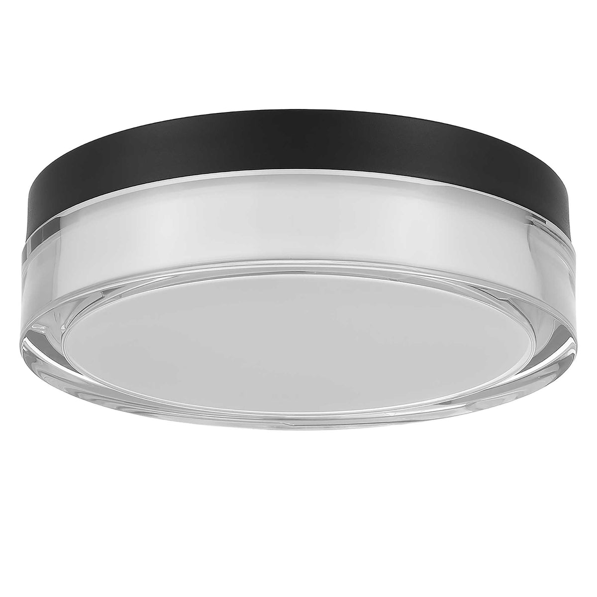 9-Inch Sand Black Sunspot Outdoor LED Flush Mount