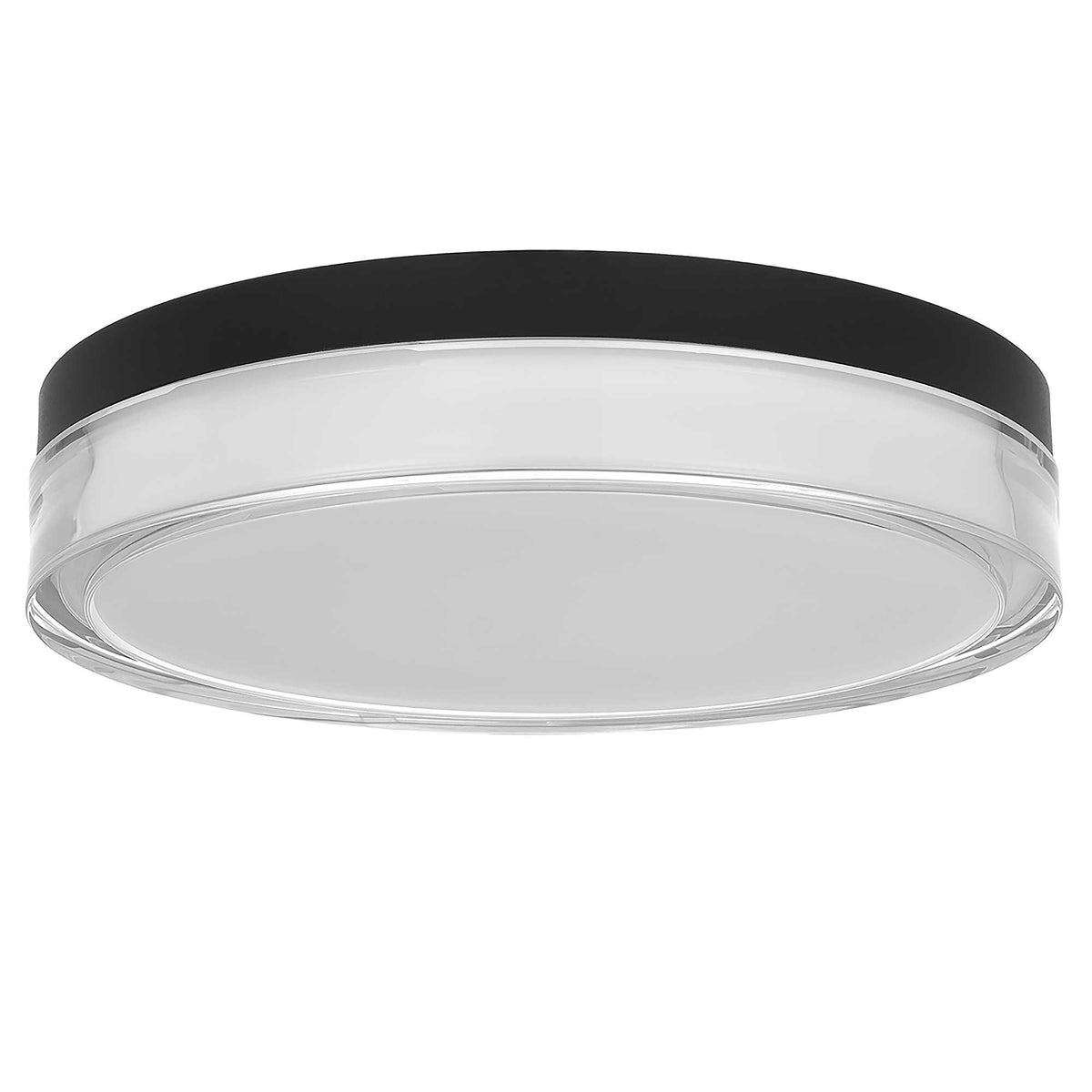 12-Inch Sand Black Sunspot Outdoor LED Flush Mount