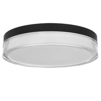 12-Inch Sand Black Sunspot Outdoor LED Flush Mount