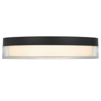 12-Inch Sand Black Sunspot Outdoor LED Flush Mount