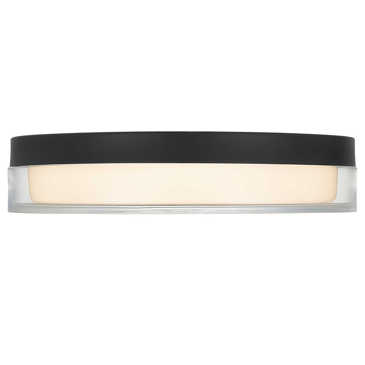 12-Inch Sand Black Sunspot Outdoor LED Flush Mount