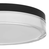12-Inch Sand Black Sunspot Outdoor LED Flush Mount