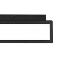 10-Inch Sand Black Panel Square Outdoor LED Flush Mount