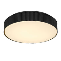 13-Inch Sand Black Channel Outdoor LED Flush Mount