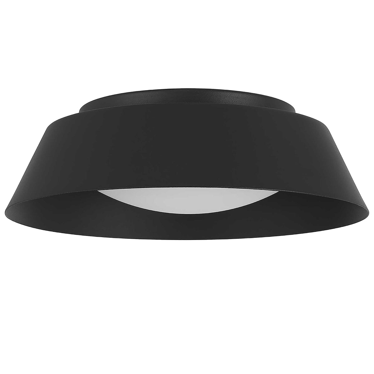 11-Inch Sand Black Pez Outdoor LED Flush Mount