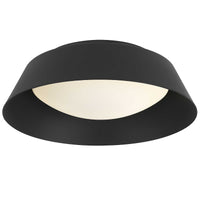 11-Inch Sand Black Pez Outdoor LED Flush Mount