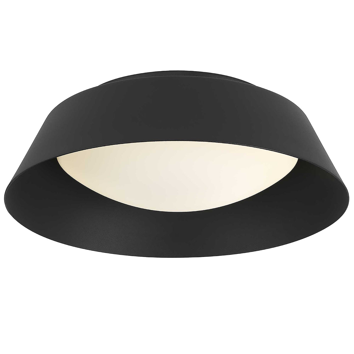 11-Inch Sand Black Pez Outdoor LED Flush Mount