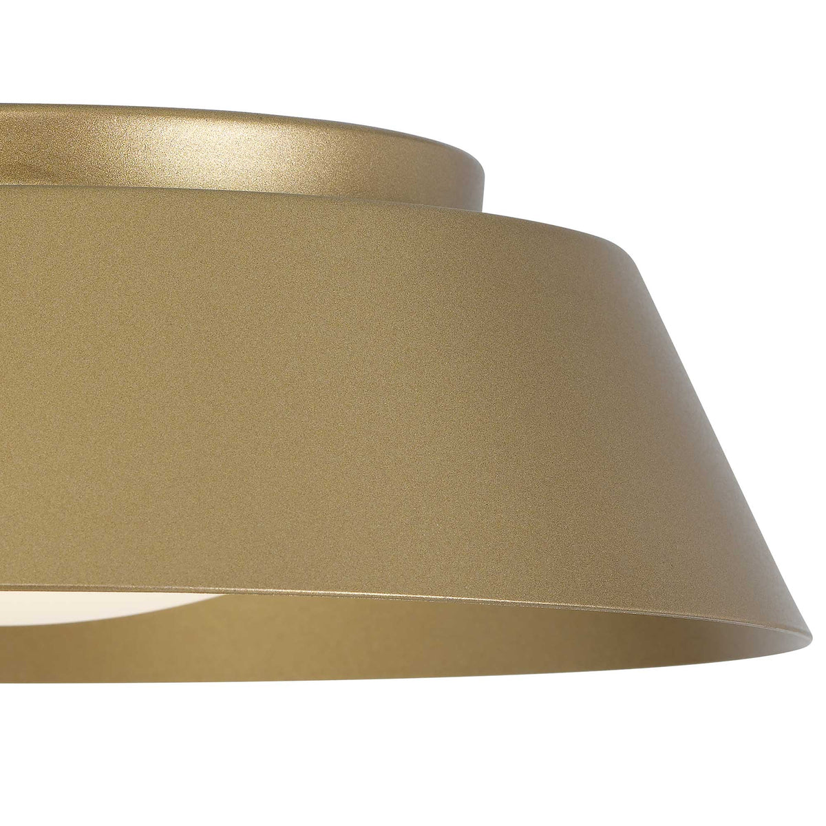 11-Inch Painted Brass Pez Outdoor LED Flush Mount