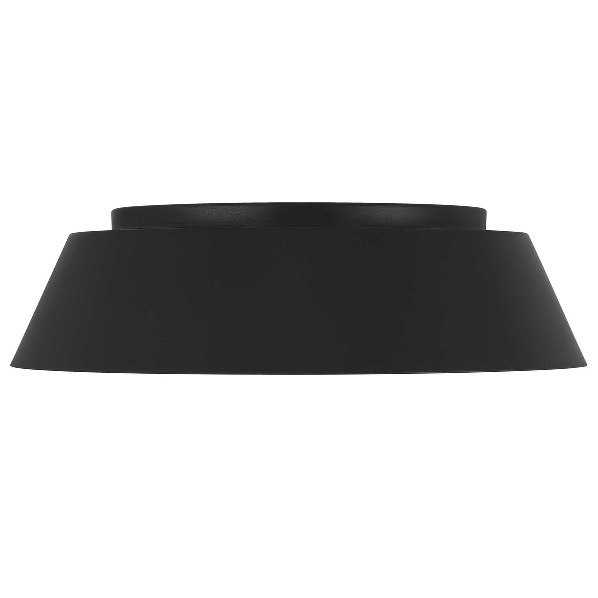 15-Inch Sand Black Pez Outdoor LED Flush Mount