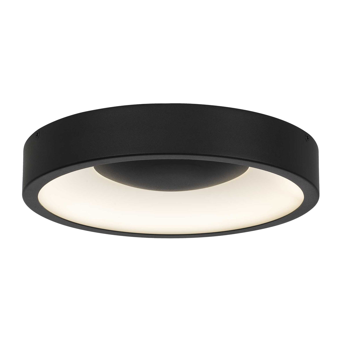 11-Inch Sand Black Stellar Outdoor LED Flush Mount