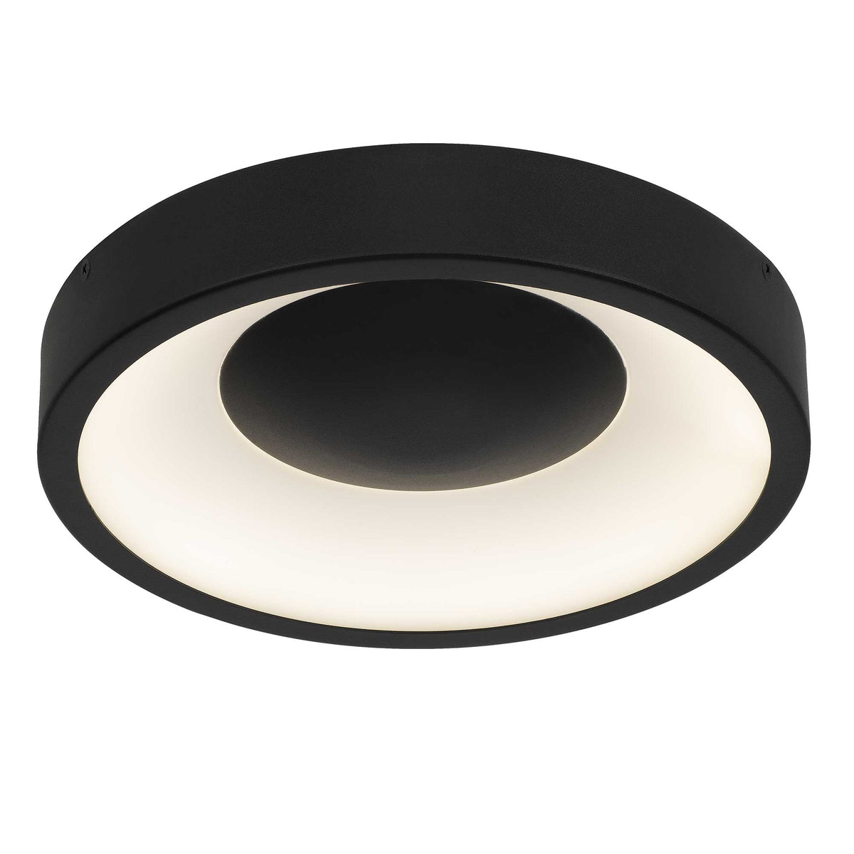 11-Inch Sand Black Stellar Outdoor LED Flush Mount