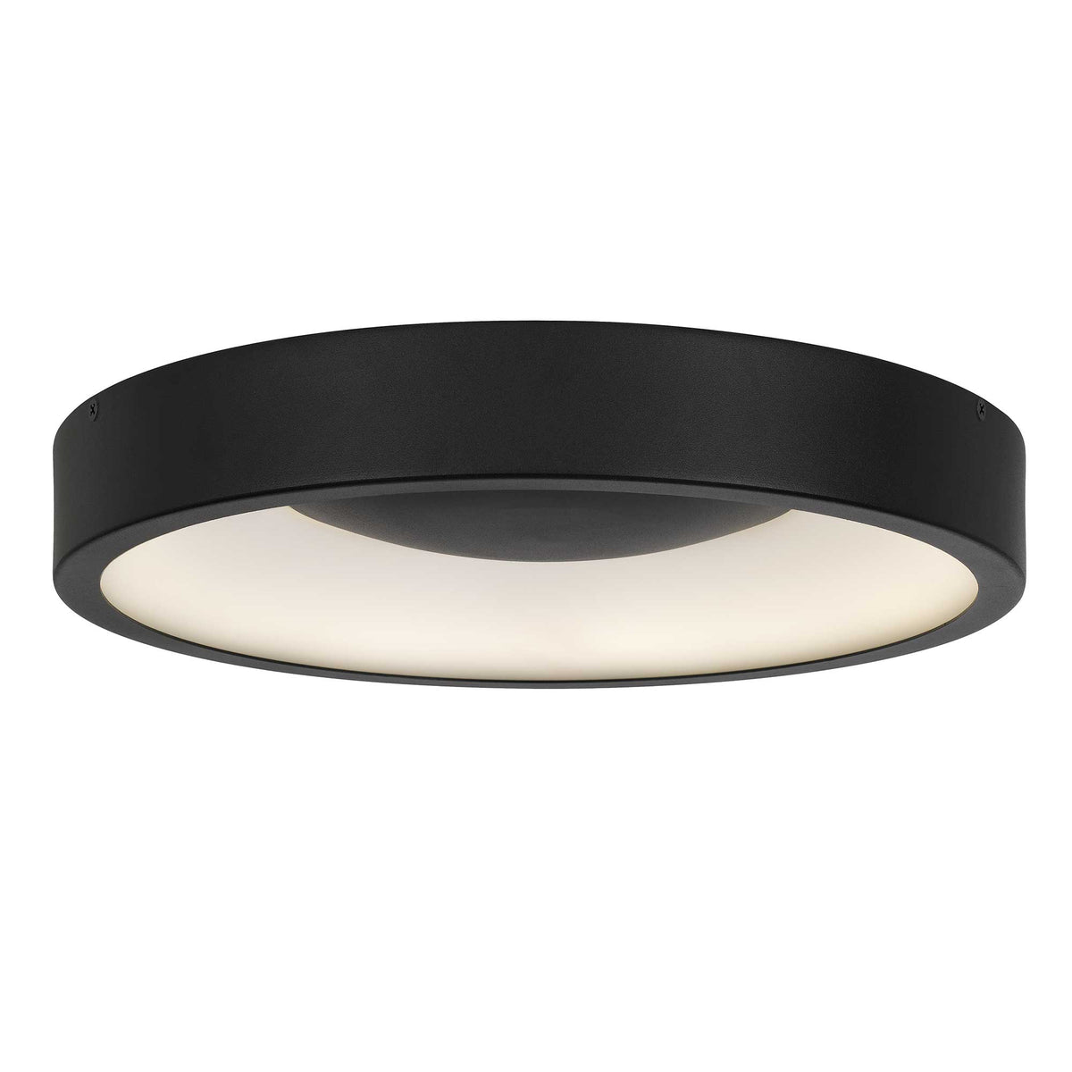 14-Inch Sand Black Stellar Outdoor LED Flush Mount