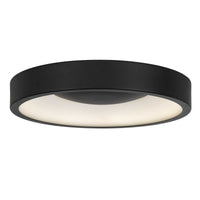 14-Inch Sand Black Stellar Outdoor LED Flush Mount