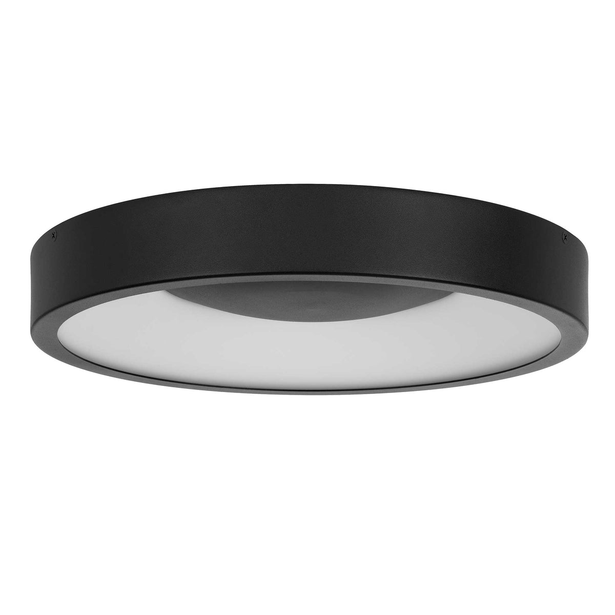 14-Inch Sand Black Stellar Outdoor LED Flush Mount