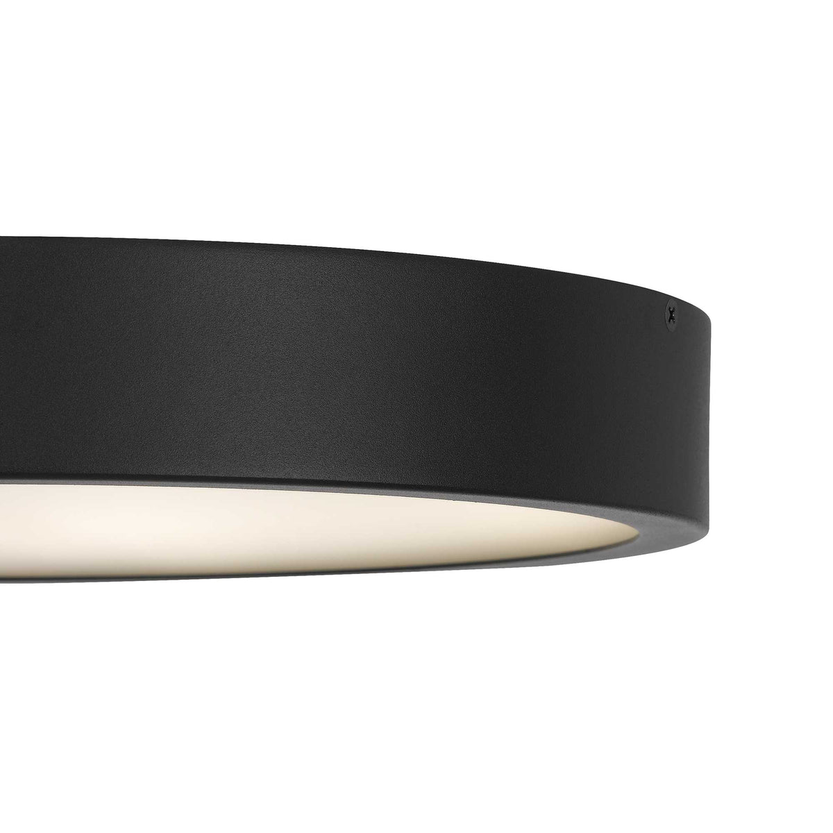 14-Inch Sand Black Stellar Outdoor LED Flush Mount
