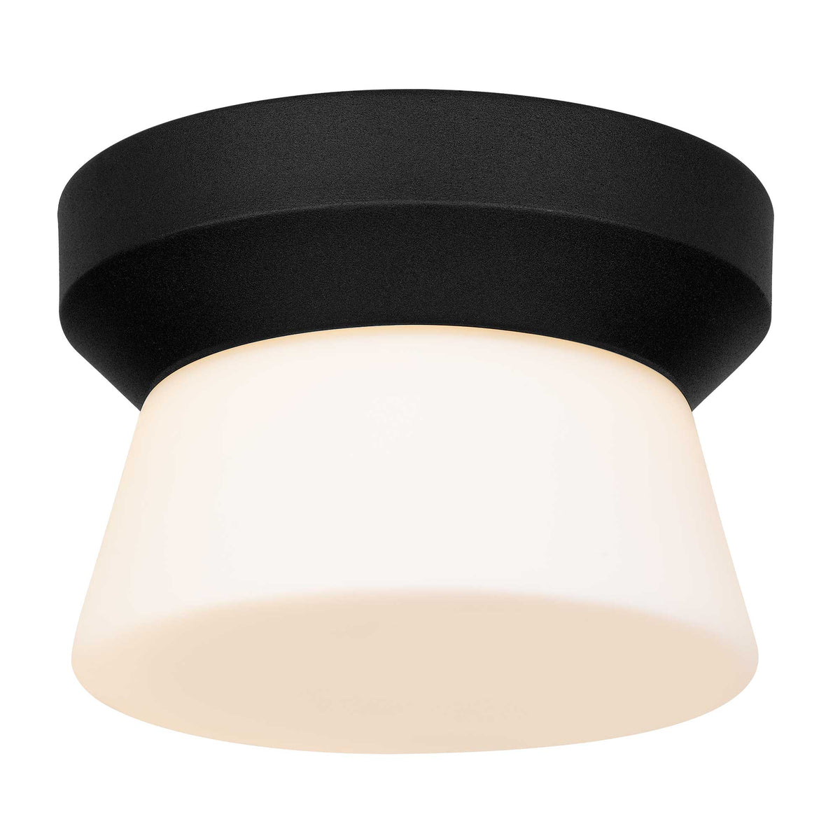 7-Inch Sand Black Skirt Outdoor LED Flush Mount