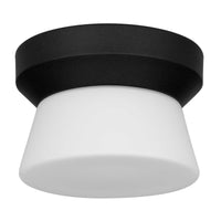7-Inch Sand Black Skirt Outdoor LED Flush Mount