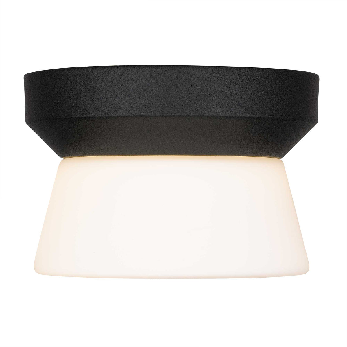 7-Inch Sand Black Skirt Outdoor LED Flush Mount