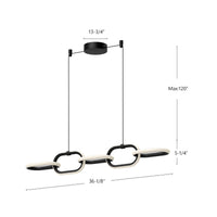 Airen 36-in Aluminum Linear Pendant