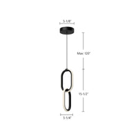 Airen 15-in Aluminum Pendant