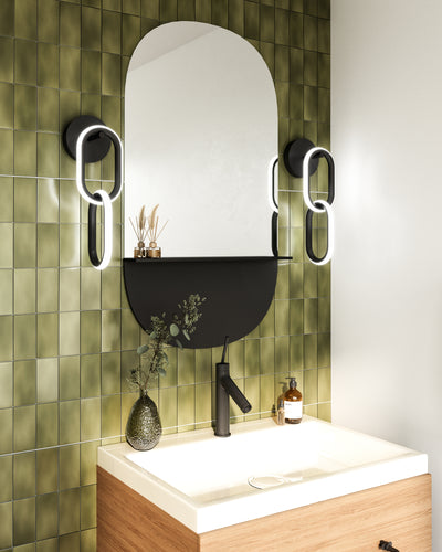 Airen 17-in Aluminum Polymeric Material Wall Sconce