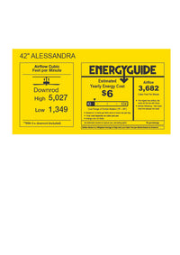 Alessandra 3-Blade Ceiling Fan Without Light Kit