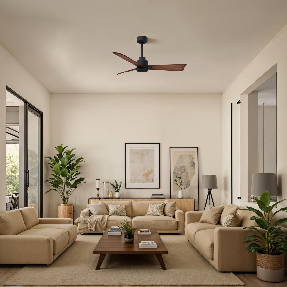 Alessandra 3-Blade Ceiling Fan Without Light Kit
