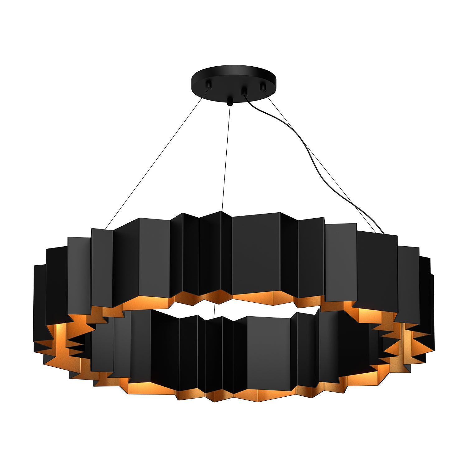 Akira 40-in Steel Chandelier