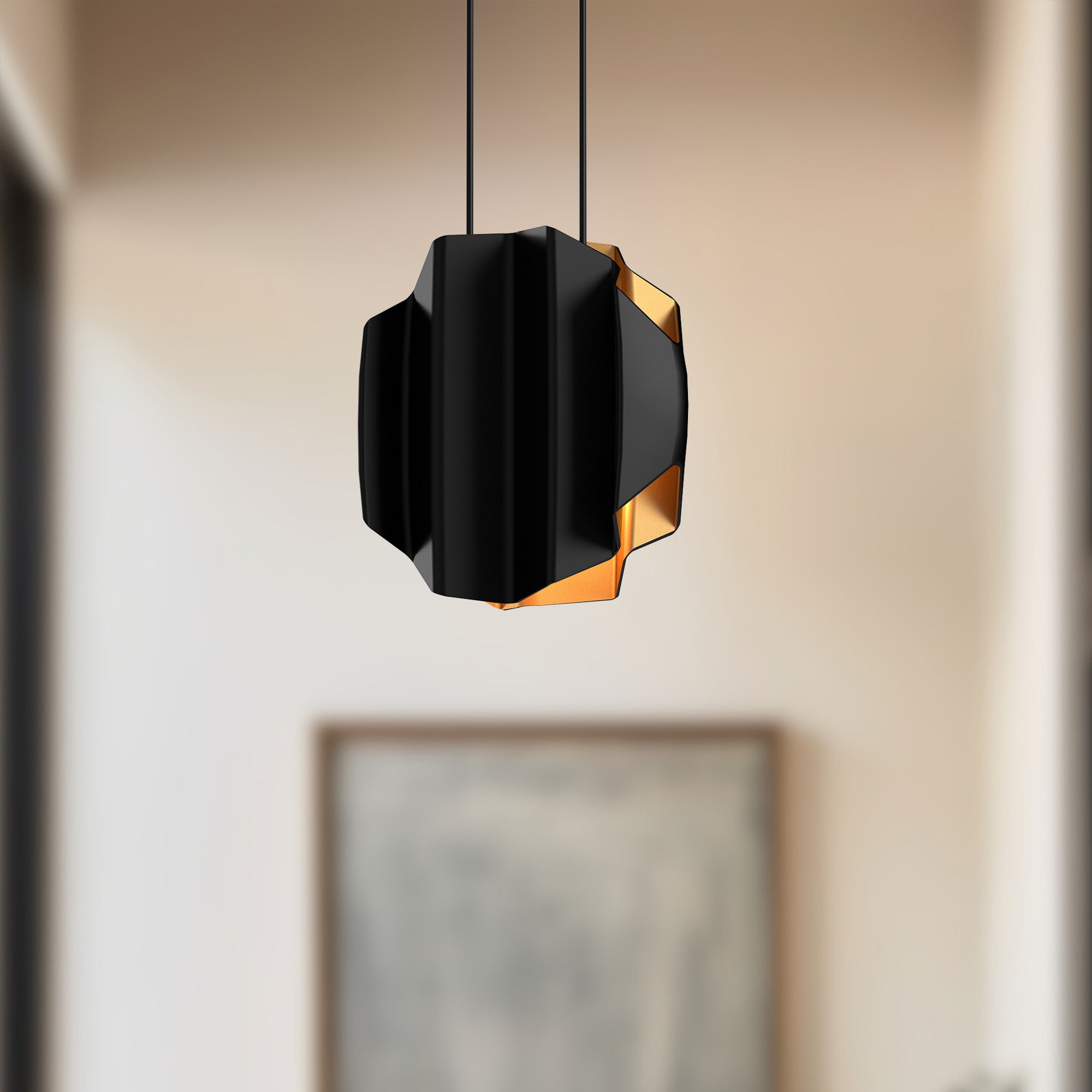 Akira 14-in 2-Light Steel Socket Pendant