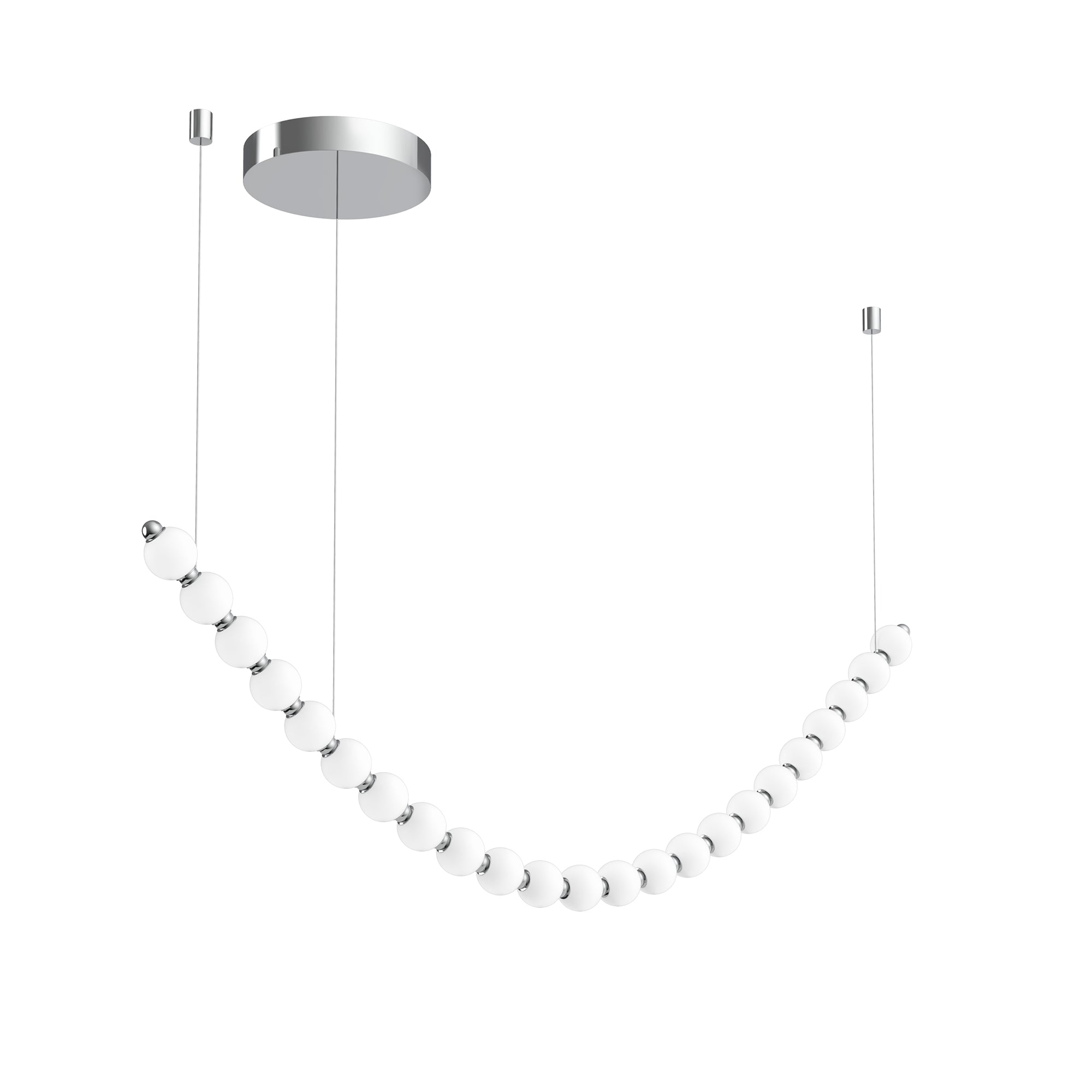 Akoya 23 Light Steel Chandelier