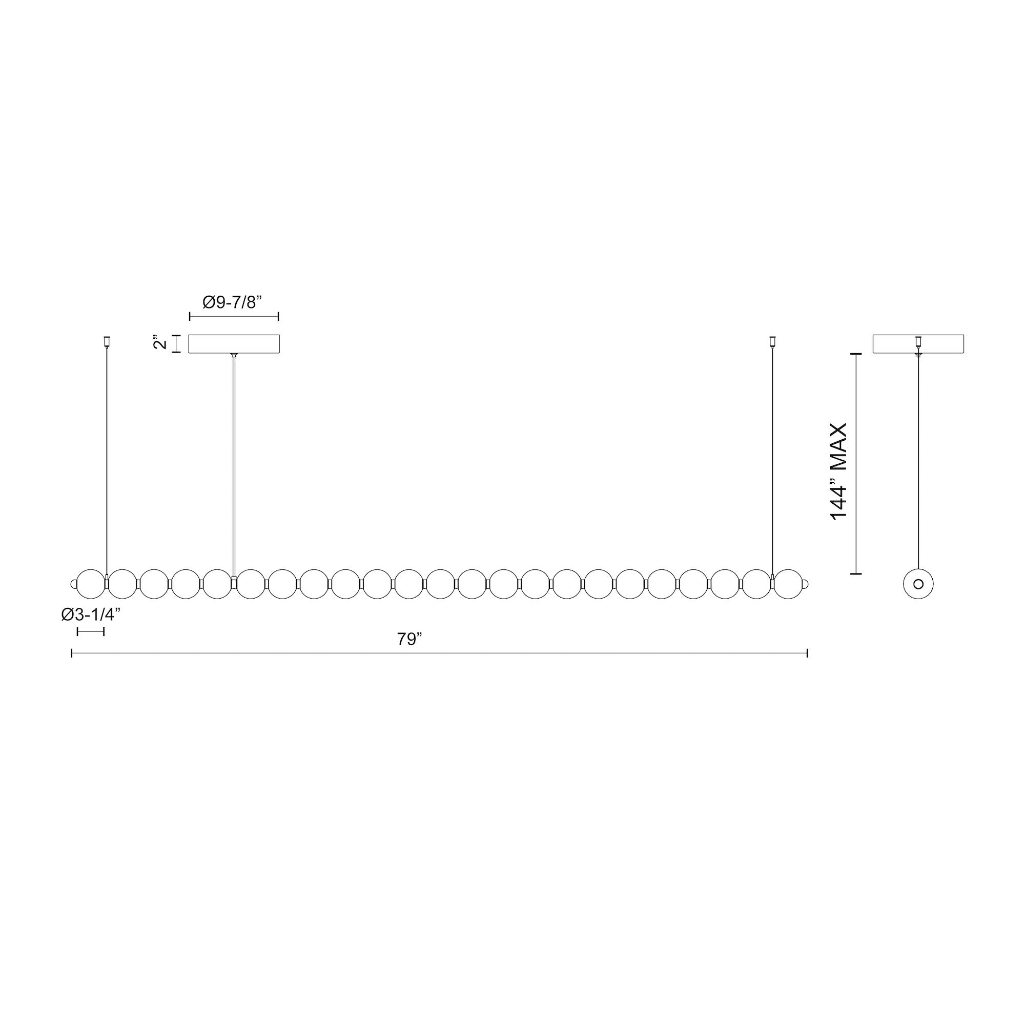 Akoya 23 Light Steel Chandelier