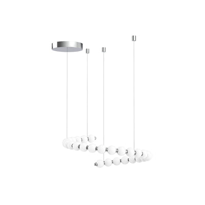 Akoya 29 Light Steel Chandelier