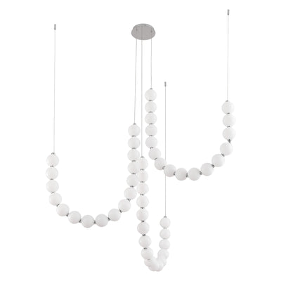 Akoya 48 Light Steel Chandelier
